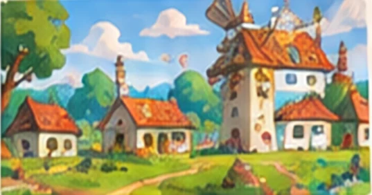 Meadowrest village concept art